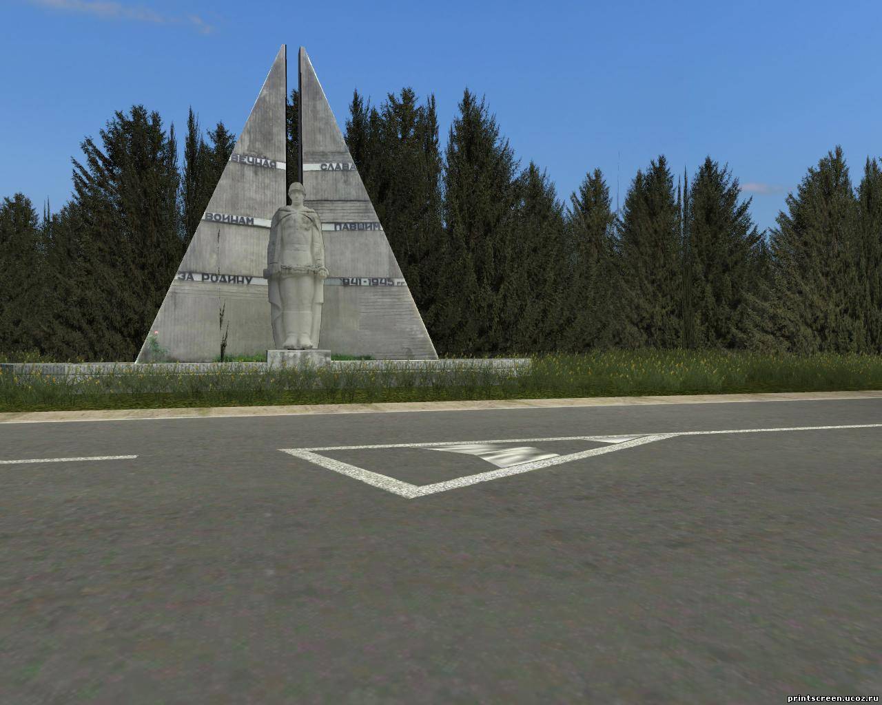 Памятник ВОВ в German Truck Simulator